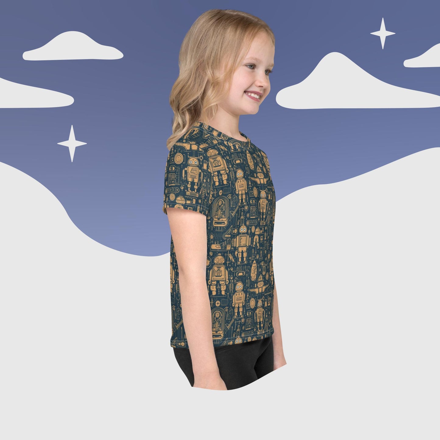Roboticist Dreams Kids crew neck t-shirt