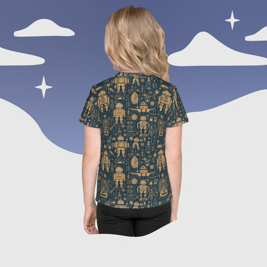 Roboticist Dreams Kids crew neck t-shirt